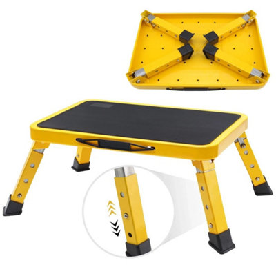Yellow 1X Rv Caravan Step Non Slip Heavy Duty Stool Lightweight Motorhome Camper from B&Q