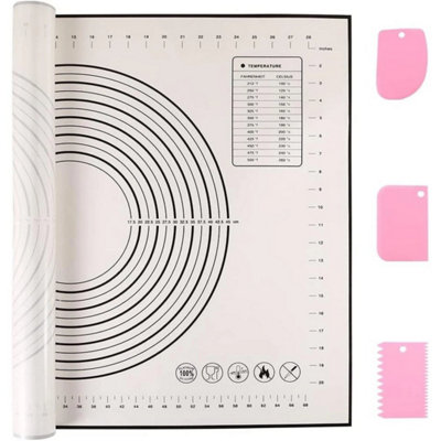 Baking Mat Non Stick Silicone Pastry Kneading Rolling Mat Pizza Cake Bread Dough from B&Q