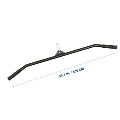 Lat Pull Down Bar Cable Attachment Back Tricep Training Pulley Grip from B&Q