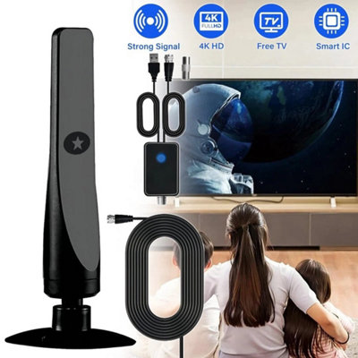 1080P 4K Tv Antenna Digital Tv Aerial Upgraded Freeview Tv Ariel Signal Booster
