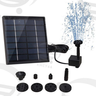 Solar Power Fountain Submersible Water Pump Garden Pond Pool Feature Kit Panel