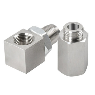 90 Degree M18X1.5 O2 Oxygen Sensor Spacer Catalytic Converter Bung Extender Adapter from B&Q