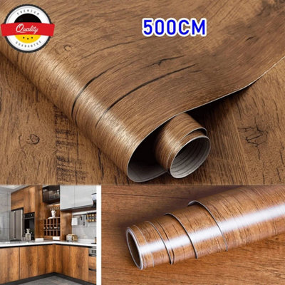 Wood Effect Vinyl Wrap Self Adhesive Film Sticker Textured Worktop Wall Covering