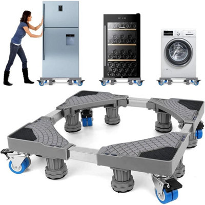 Adjustable Fridge Trolley Wheels Washing Machine Base Roller Stand 4 Castor from B&Q