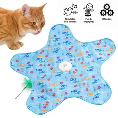  - Interactive Kitten Toy Interactive Cat Feather Toys Usb Rechargeable Automatic