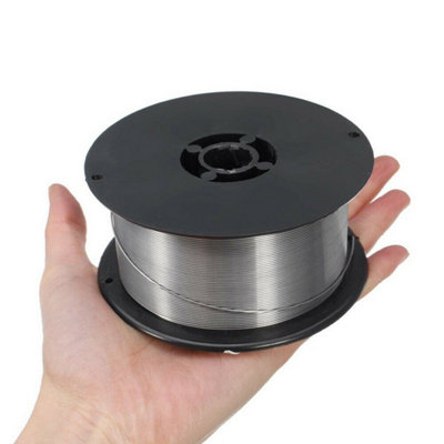 1Kg 0.8mm Flux Core Gasless Mig Welding Wire Stainless Steel Spool from B&Q