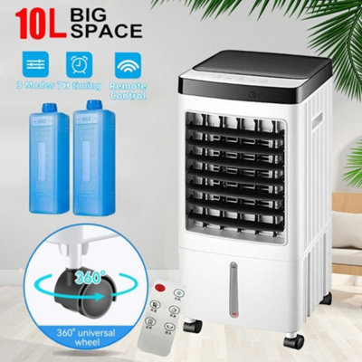 Remote 3 Speed 10L Evaporative Cooler Fan Humidifier With Ice Packs from B&Q