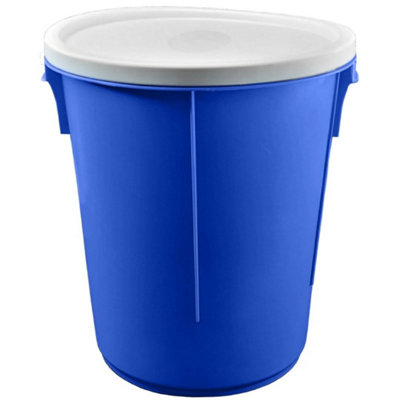 Blue 25L Storage Bucket Nappy Bin With Lid