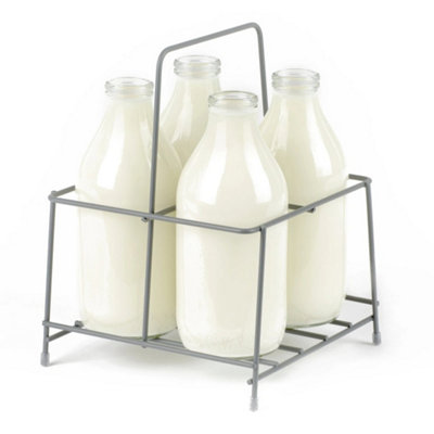 Bottle Milk Holder Wire Carrier For Glass Bottles from B&Q