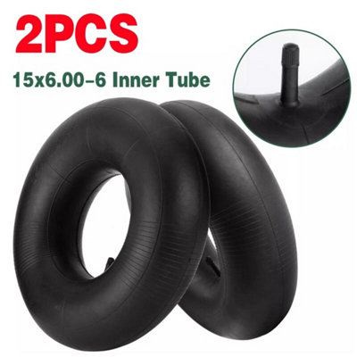 2X 15X6.00-6 Inner Tube Tire 15X6X6 Tr13 Ride On Lawn Mower Tractor Innertube