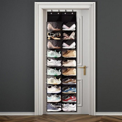  - Over Door Shoe Organizer 10 Tier Hanging Rack 20 Pockets