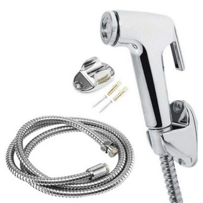  - Shower Spray Head Hose Bidet Shattaf Toilet Douche Hygienic Kit 1.5M Hose