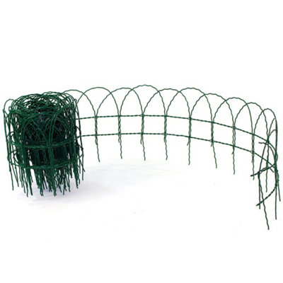 650mm 1Pc Garden Border Fence Lawn Edging Pvc from B&Q