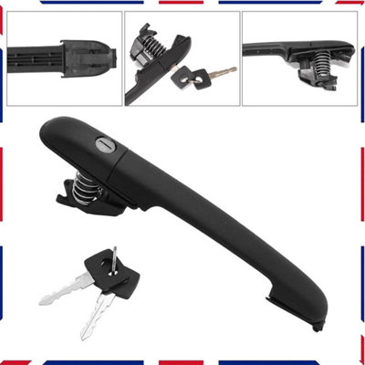  - Front/rear Side Door Handle Lock & 2 Keys For Mercedes Sprinter Vito Vw Lt 95-06