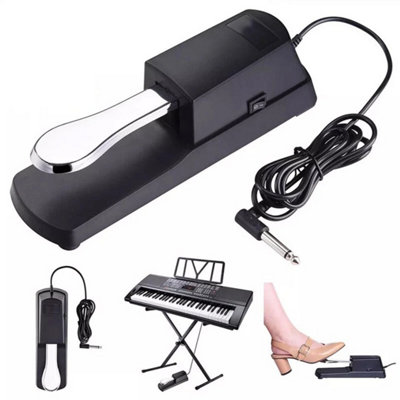 Universal Sustain Pedal Foot Damper Switch Keyboard Fit Yamaha Casio Korg Roland from B&Q