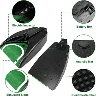 Golf Ball Auto Return Putting Machine Aid Trainer Kickback Golf Practice Gift from B&Q