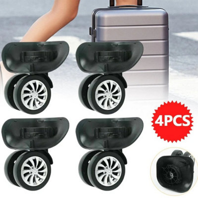 4Pc Luggage Universal Swivel Caster Wheel Suitcase Replacement Spinner Wheel from B&Q