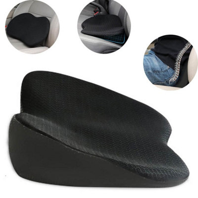 Universal Car Seat Cushion Breathable Wedge Memory Foam Office Chair Pad Mat from B&Q