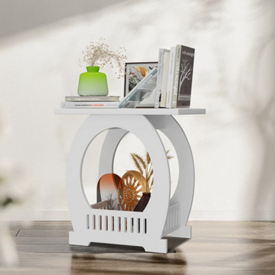 Small Bedside Cabinet Nightstand Storage Shelf Coffee Tea Side Table from B&Q