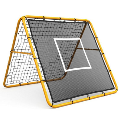  - 4X4Ft Adjustable Soccer Rebounder NetDual-Sided Back Training Net For Practice
