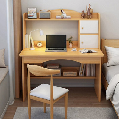 Computer Desk Study Table Writing Shelves Home Office Workstation W/ Drawer
