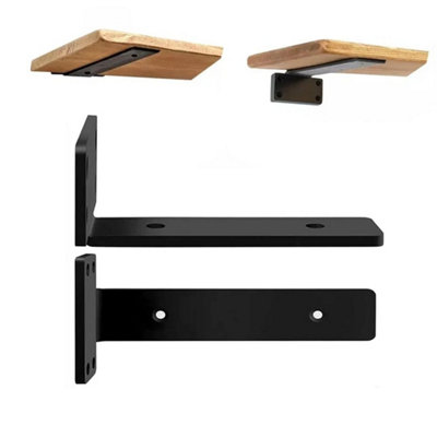 10Pcs 20Cm Heavy Duty Floating Shelf Brackets Metal For Support Wall Hanging from B&Q