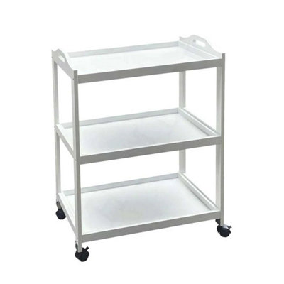 3 Tier Bamboo Wooden Kitchen Cart Island Food Serving Trolley Rolling Wheels from B&Q