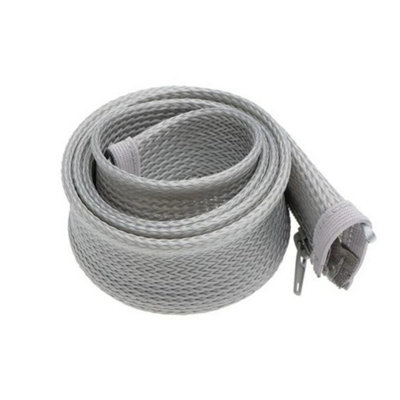 Grey 1.2M Cable Tidy Zip Sleeve For Pc/tv Upxdumi Desk Cable Management Organisers
