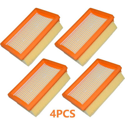  - 4X Flat-Pleated Filter For Karcher Wd4 Wd5 Wd6 Premium Renovation Vacuum Cleaner