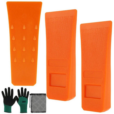  - 3Pcs Plastic Tree Felling Wedges Logging Cutting Cleaving Chainsaw Wedge Tool