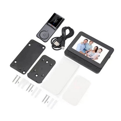 B&Q Wireless Smart Video Doorbell Wibell Security Intercom Hd Video Camera Door Bell