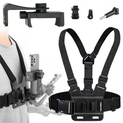 Mobile Cell Phone Strap Harness Chest Body Cam Holder Mount For Most Phone from B&Q