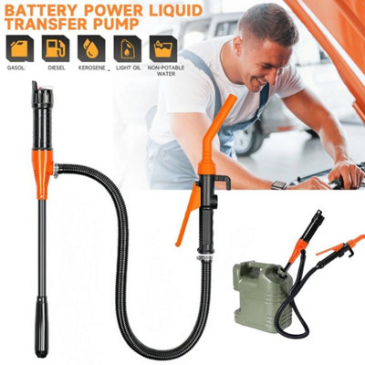 Portable Fuel Transfer Pump With Flow Control Siphon Pump For Gasoline Diesel from B&Q