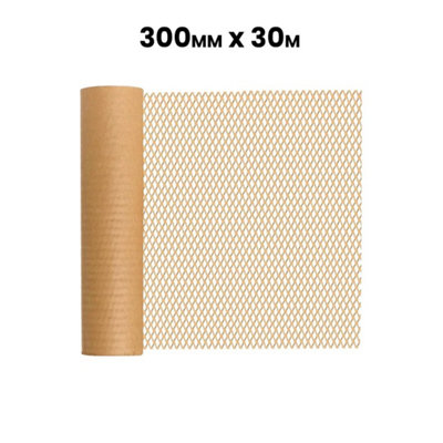300mmx 30M Kraft Paper Honeycomb Packaging Roll from B&Q