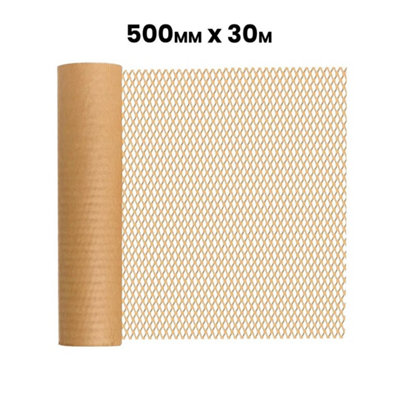 500mmx30M Kraft Paper Honeycomb Packaging Roll from B&Q