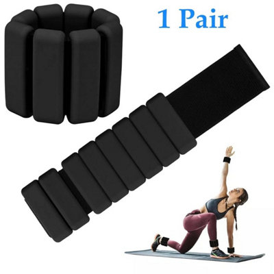1Pair Adjustable Wrist&ankle Weighted Bracelet For Home Gym Workout,running,yoga from B&Q