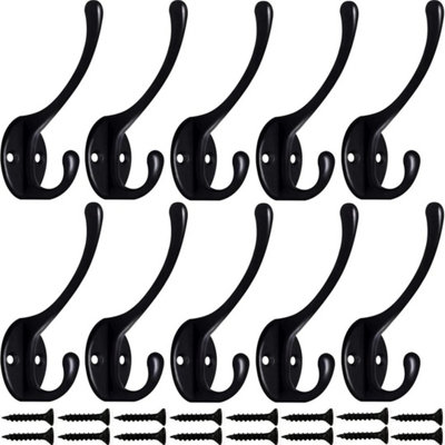30Pcs Wall Hooks With 60 Screws Modern Coat Hooks Entryway Garage