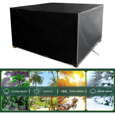 Garden Furniture Cover Rattan Sofa Table Chair Set Oxford Fabric Anti-Uv 420D 200X160X76Cm