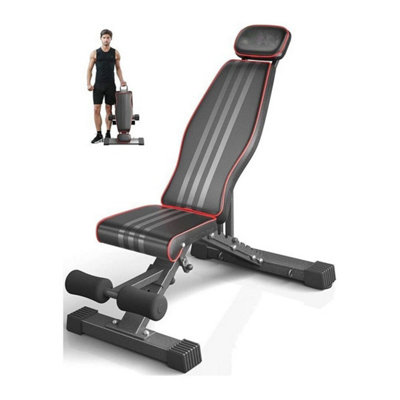  - Adjustable Weight Bench Foldable Workout Strength Training Incline Decline Gym