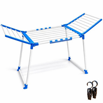  - Folding Winged Clothes Airer Drying Rack  Laundry Dryer