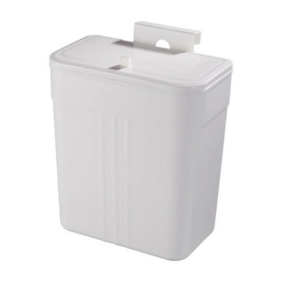  - Large Hanging Cupboard Door Waste Bin Kitchen Bathroom Rubbish Bin With Lid Trash Can