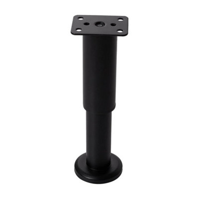 4Pcs 12Cm-18Cm Metal Legs Adjustable Feet Set For Furniture Bench Desk Table Metal Steel Diy from B&Q