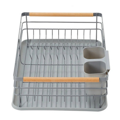 Dish Drainer Rack Kitchen Dish Drainer Drying Rack With Removable Drip Tray And Cutlery Holder