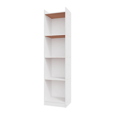  - 4 Tier Wooden Bookcase Shelving Display Storage Shelf Unit Wood