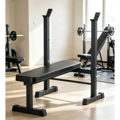  - Home Strength Training Weight Bench Barbell Rack Gym
