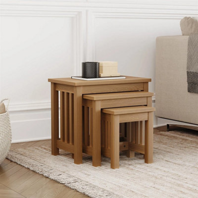 Set Of 3 Nest Of Tables Nesting Coffee Side End