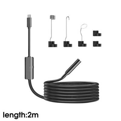  - Snake Endoscope Borescope Inspection Camera Scope For Iphone Ipad Waterproof 2M