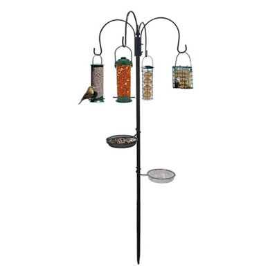  - New Traditional Bird Feeding Feeder Feed Station Water Bath Seed Tray Hanging