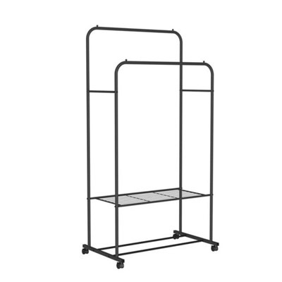  - Clothes Rail Hanging Rack Display Stand Open Closet Storage Shelf