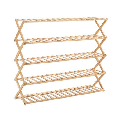  - Folding 5 Tier Plant Stand Flower Pot Rack Display Shelf Holder